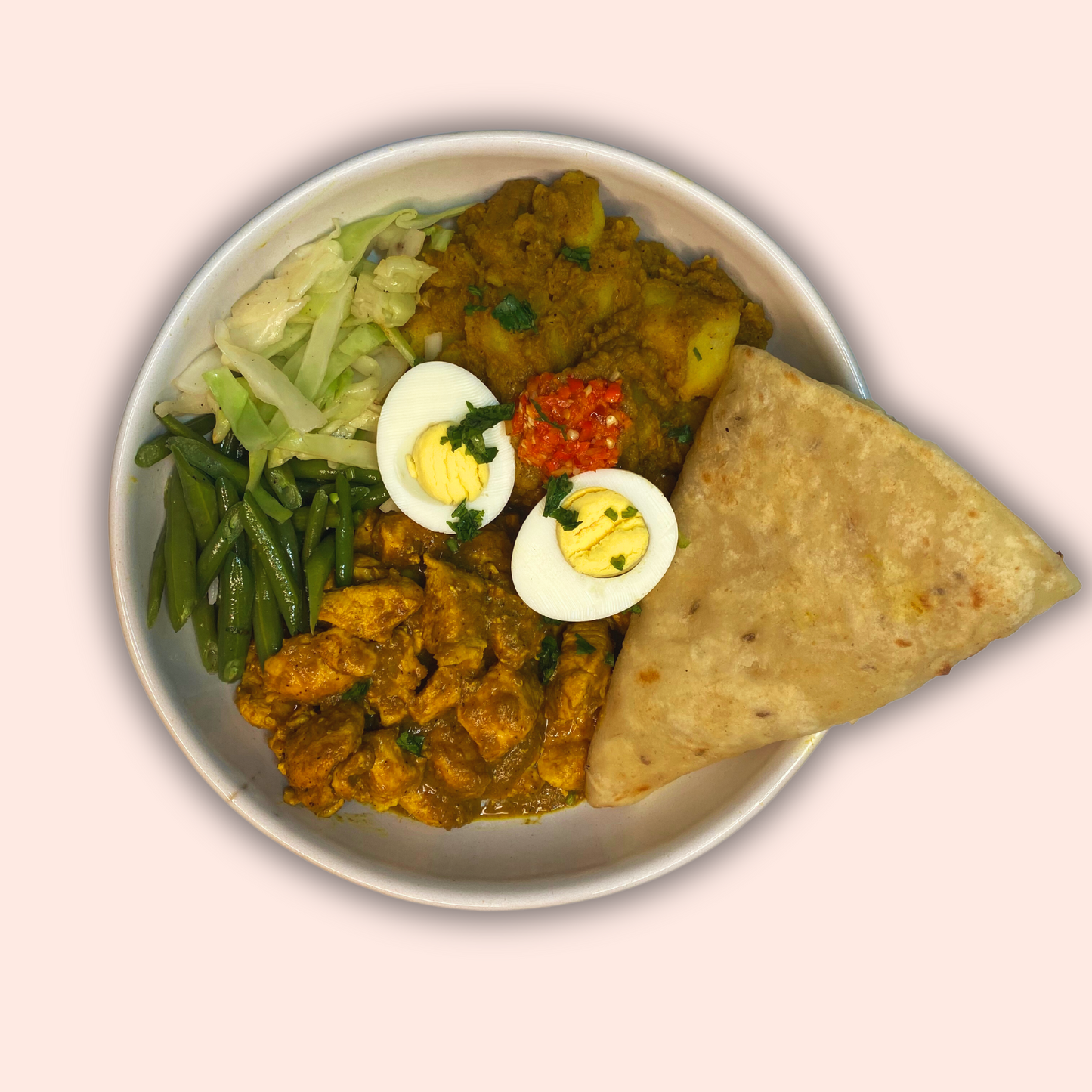Roti curry chicken